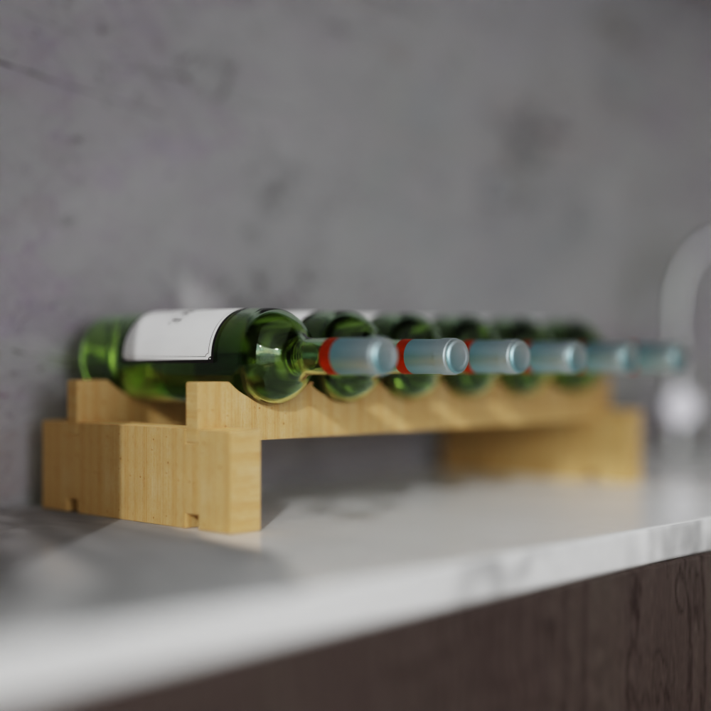 6 Bottle Modular Wine Rack