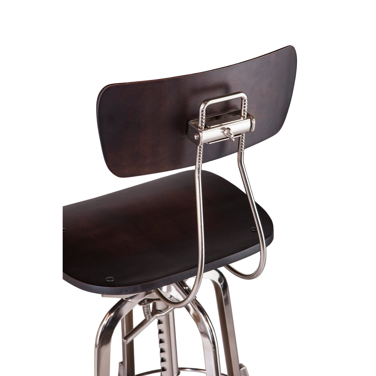 Wooden Bar Stool with Black Finish - Wine Stash