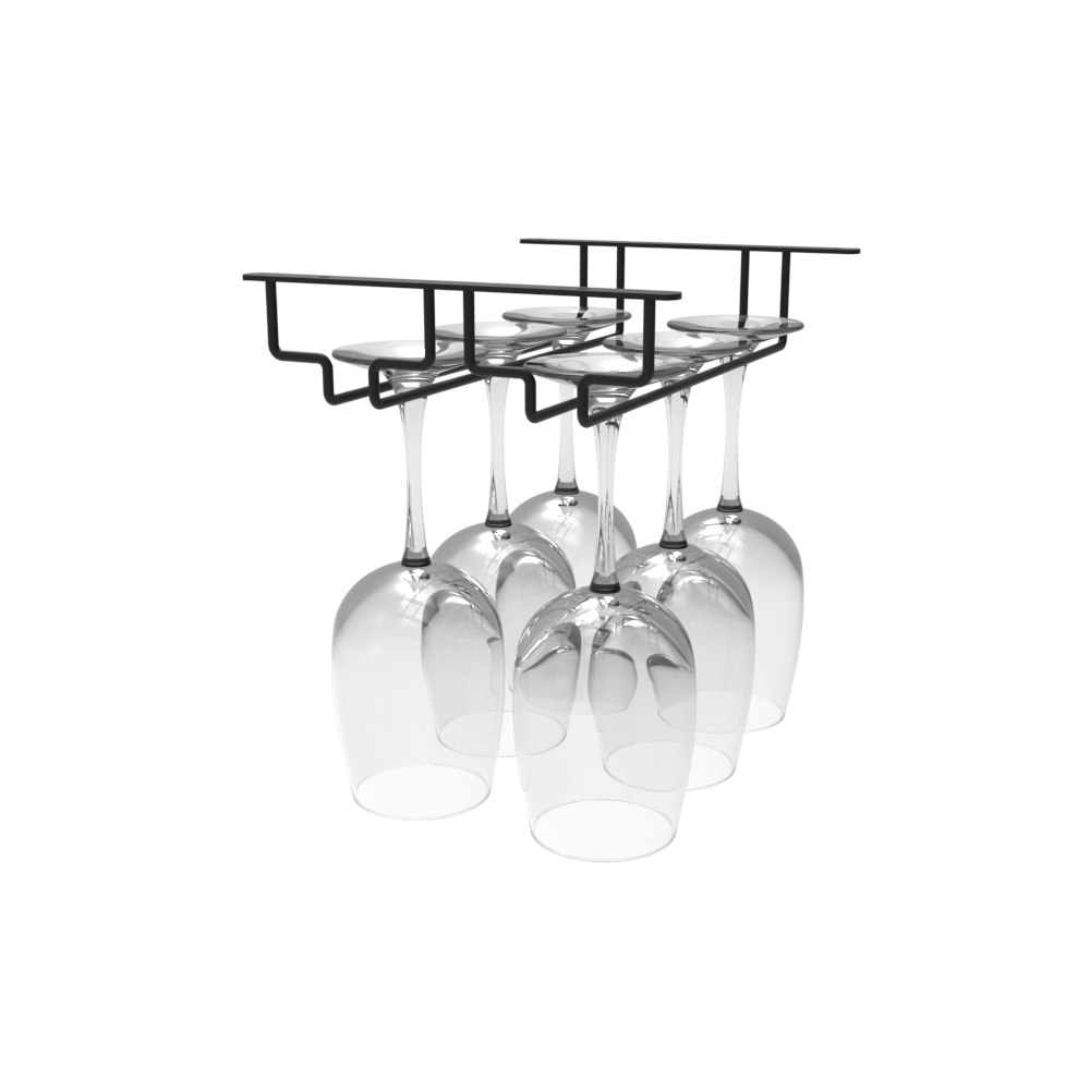 Double Row Glass Hanger - Wine Stash